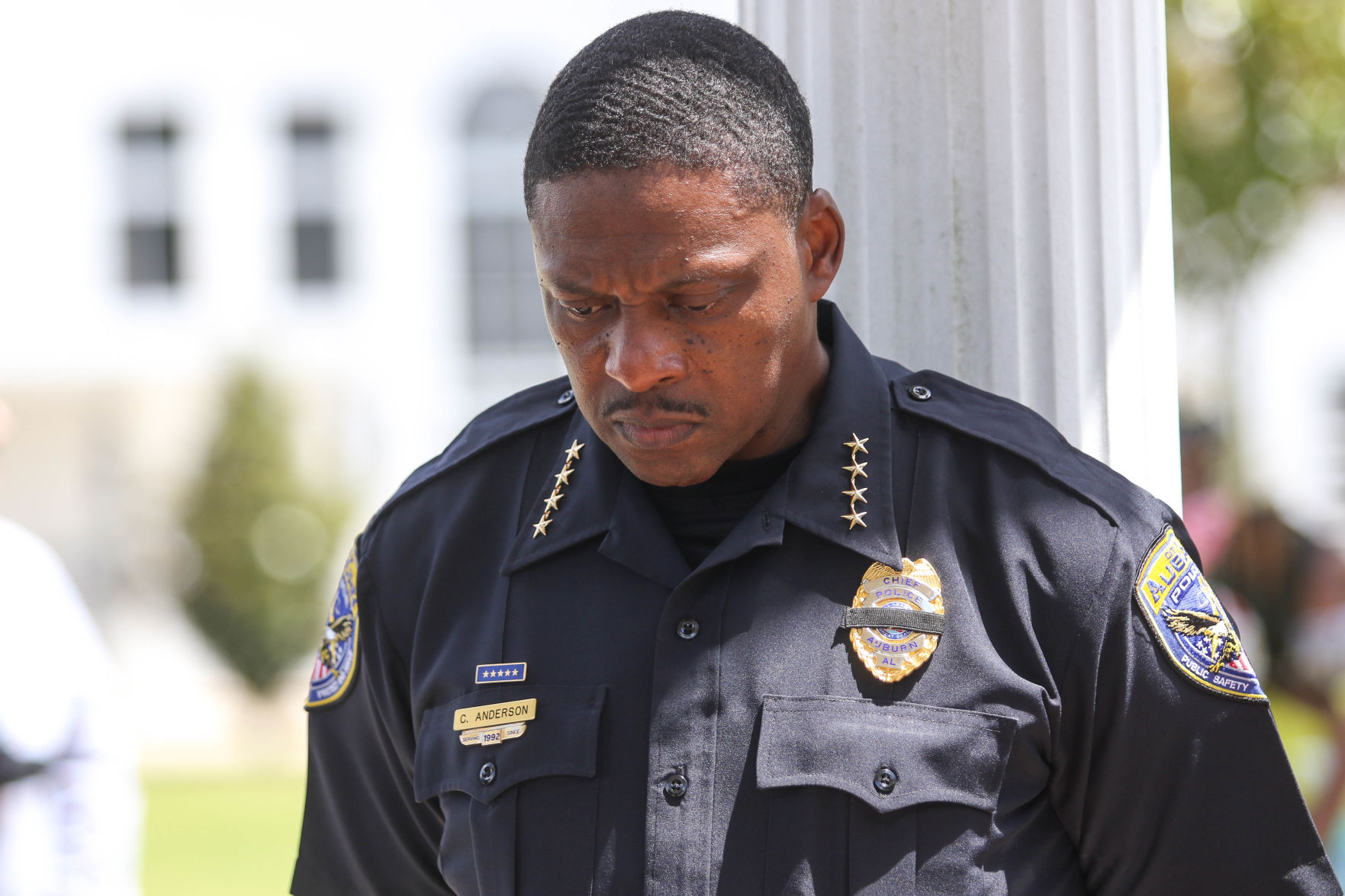 Opelika wreath laying ceremony honoring George Floyd